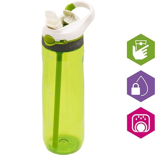 Paille de bouteille d'eau en plastique